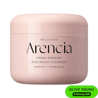 Arencia - Fresh Rosehip Rice Mochi Foaming Cleanser with Pink Aloe Vera for Dry and Sensitive Skin