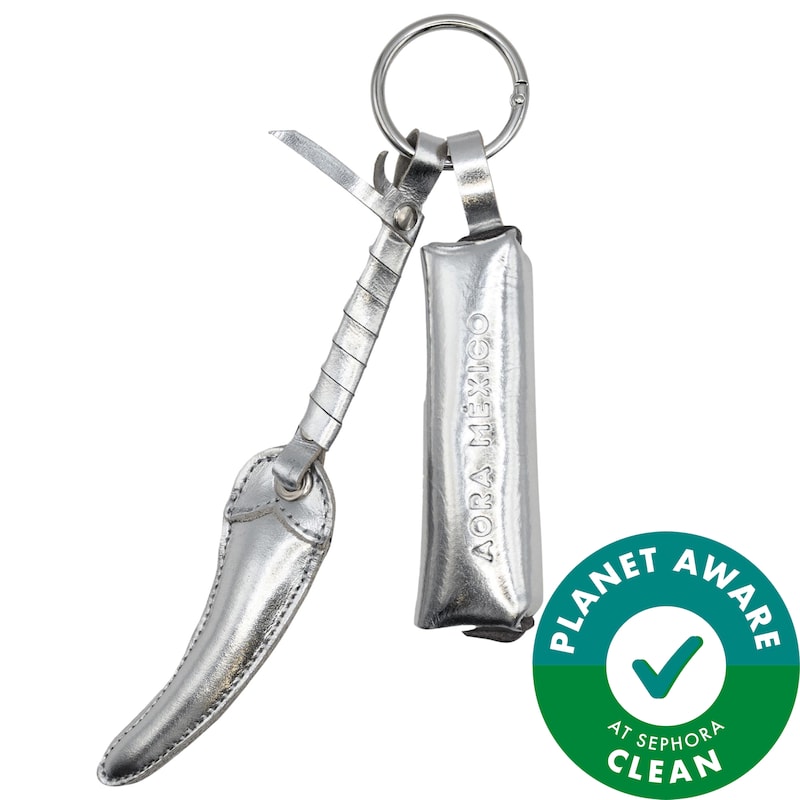 Chili Bag Charm & Lip Serum On-the-Go Carrier - Handmade in Leather