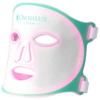 Omnilux - Masque visage à DEL Clear Skin pour thérapie par lumière bleue et rouge