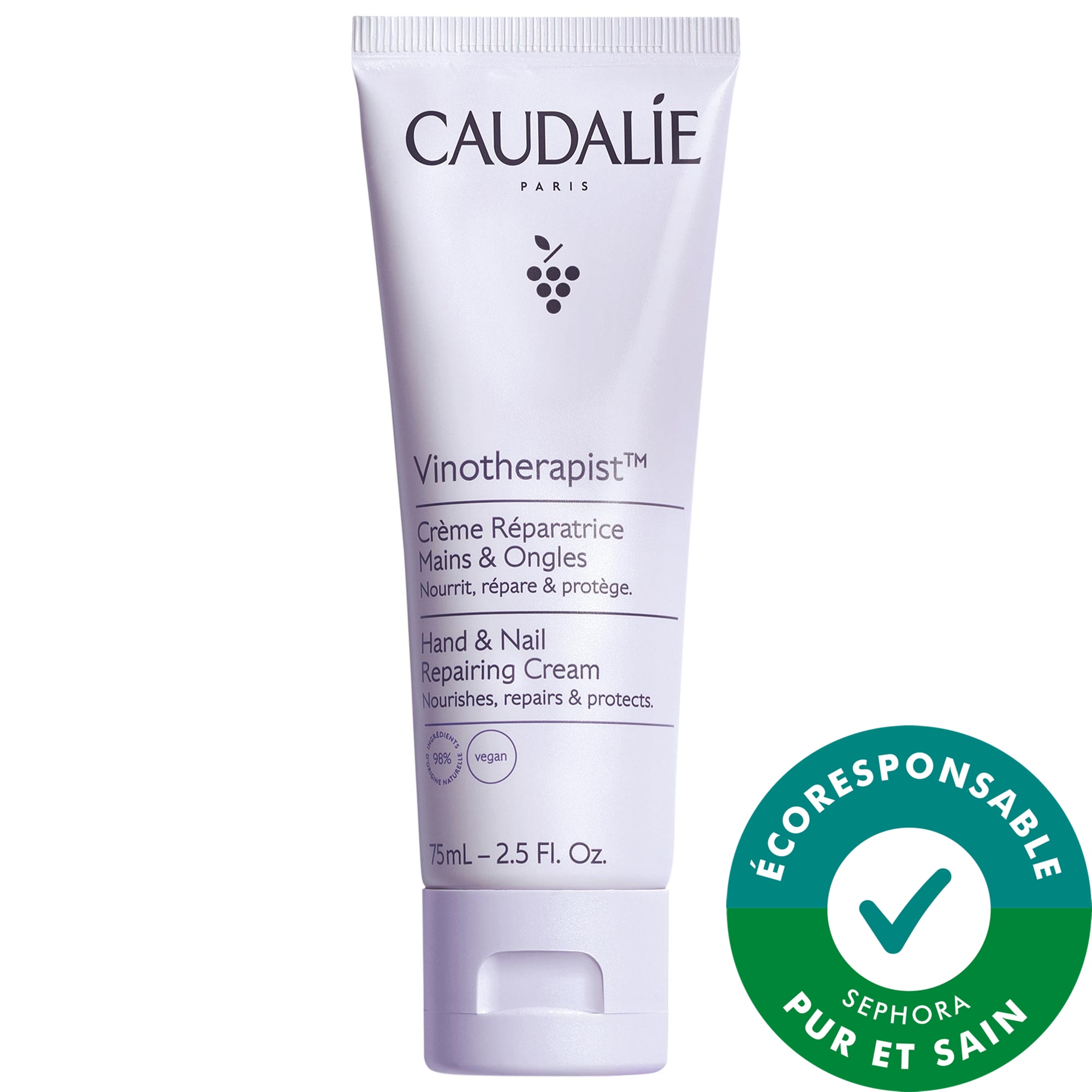 Caudalie Crème pour les mains et les ongles 2.5 oz/ 75 mL